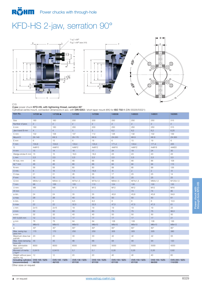 Röhm - Power chucks and cylinders - steady rests NO.: 2273 - Page 31