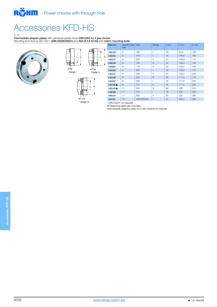 Röhm - Power chucks and cylinders - steady rests Nº: 2273 - Página 34