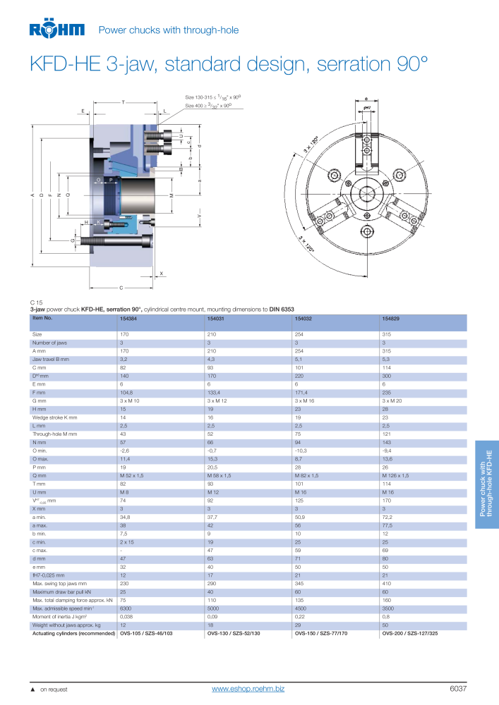 Röhm - Power chucks and cylinders - steady rests NO.: 2273 - Page 39