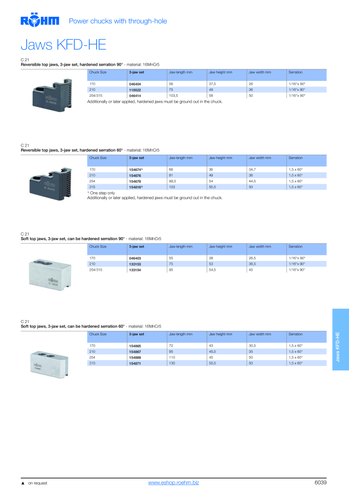 Röhm - Power chucks and cylinders - steady rests NO.: 2273 - Page 41