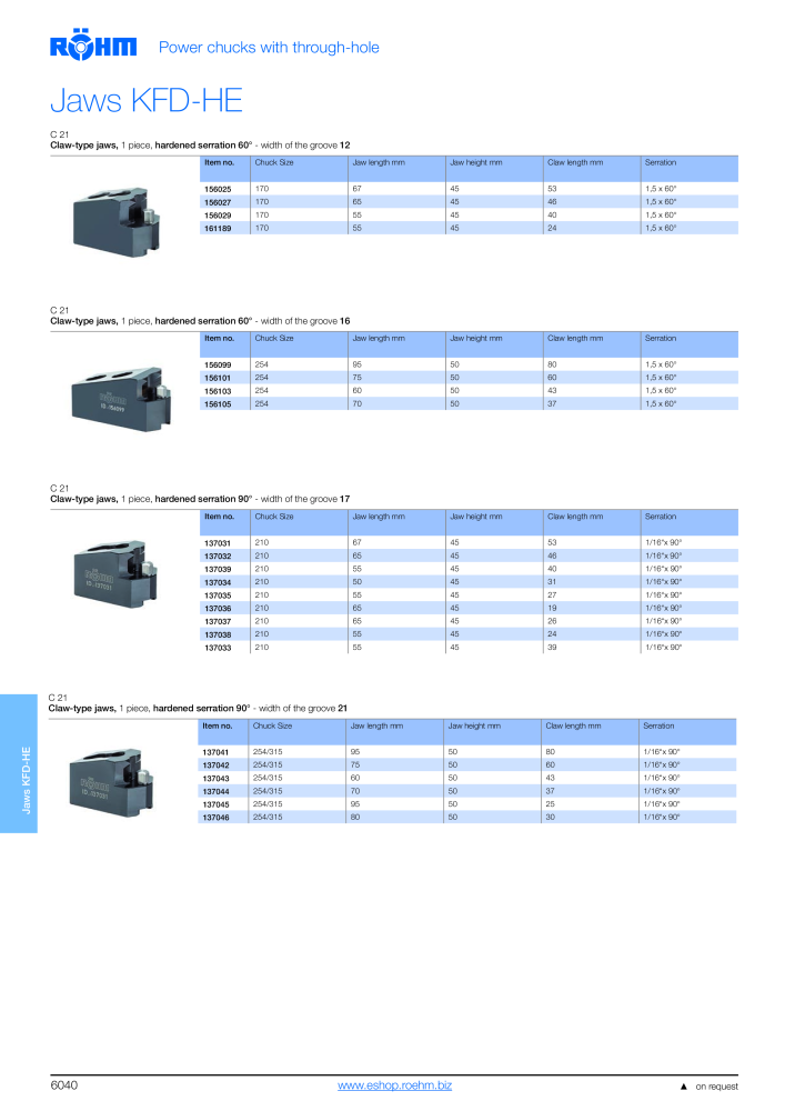 Röhm - Power chucks and cylinders - steady rests NO.: 2273 - Page 42