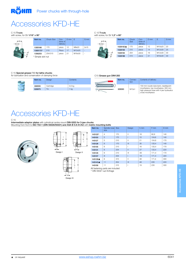 Röhm - Power chucks and cylinders - steady rests NO.: 2273 - Page 43