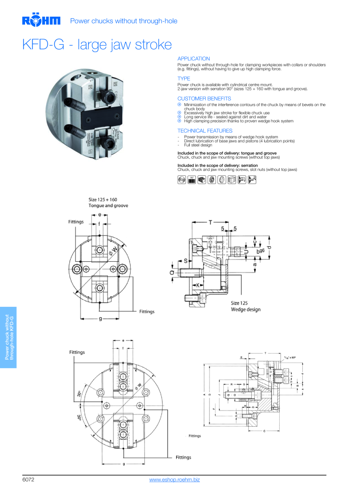 Röhm - Power chucks and cylinders - steady rests Nº: 2273 - Página 74