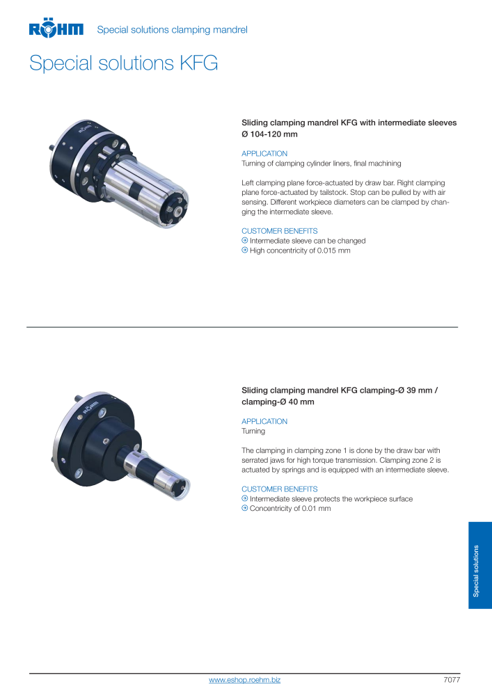 Röhm - Mandrels collet chucks NO.: 2274 - Page 79