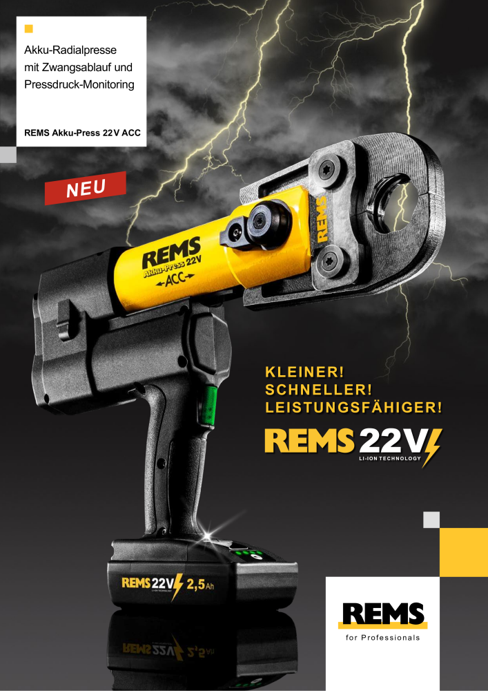 REMS Akku-Press 22 V Version 2019 NR.: 2287