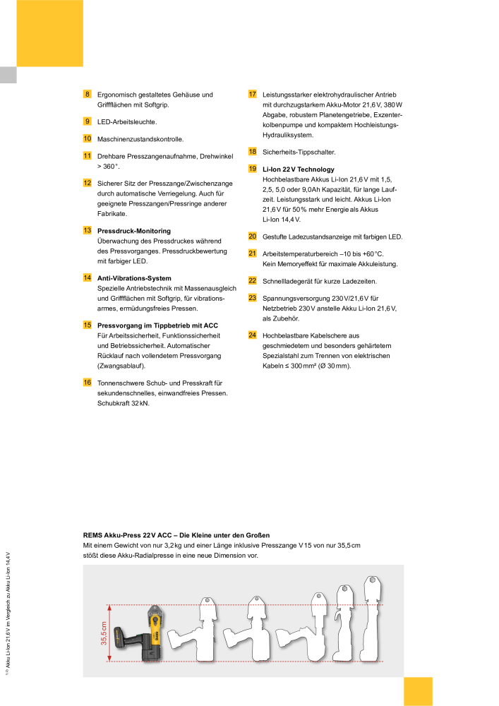 REMS Akku-Press 22 V Version 2019 NO.: 2287 - Page 4