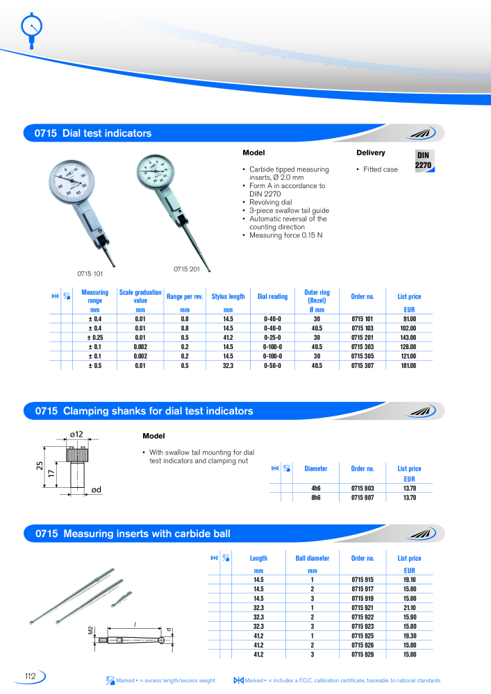 HELIOS - PREISSER Metrology Catalogue NO.: 2297 - Page 109