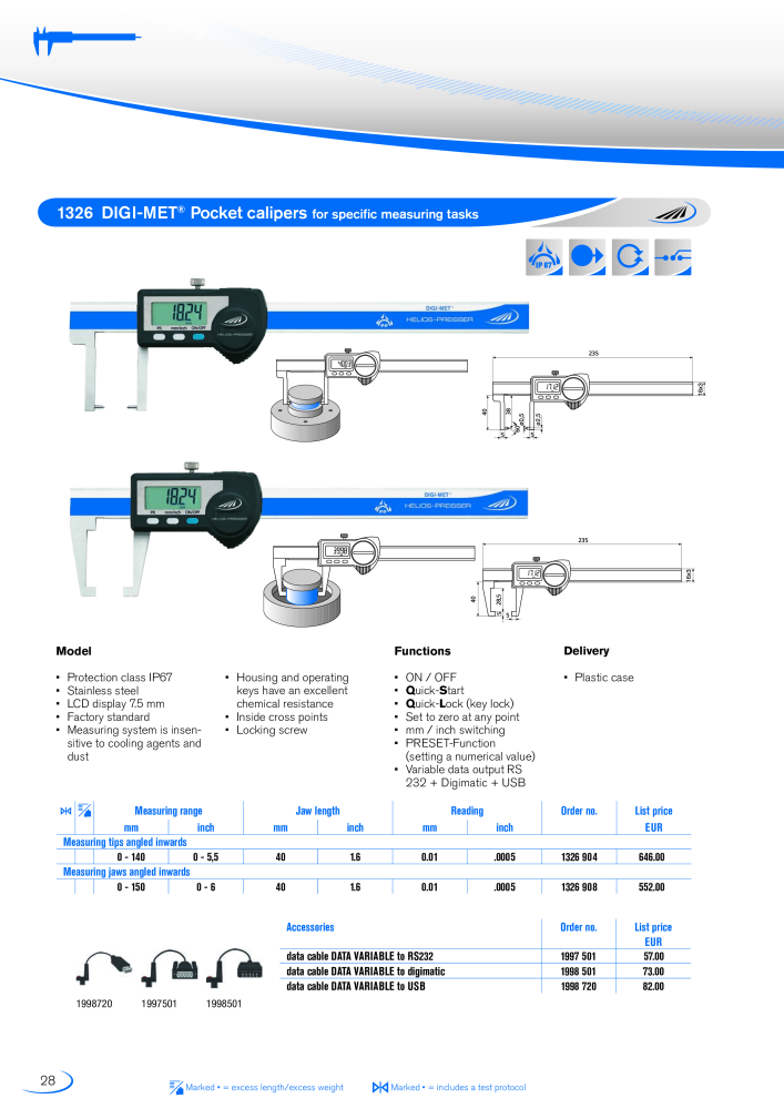 HELIOS - PREISSER Metrology Catalogue NO.: 2297 - Page 25