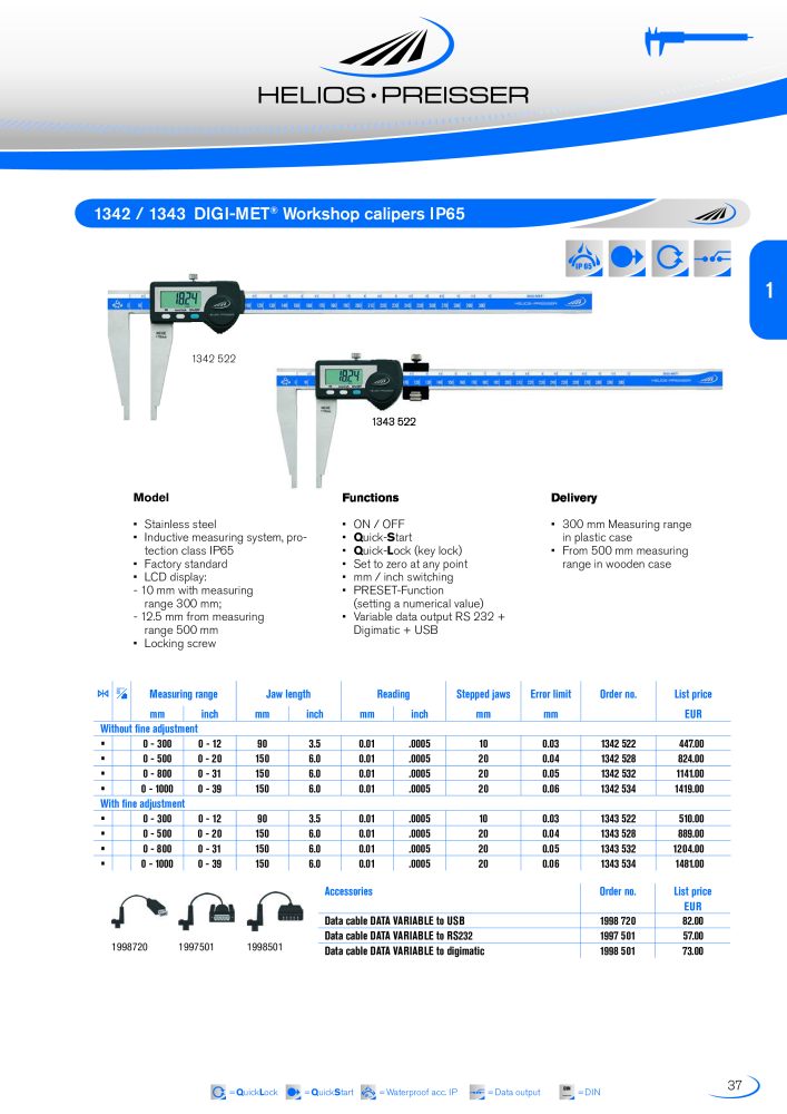 HELIOS - PREISSER Metrology Catalogue NO.: 2297 - Page 34