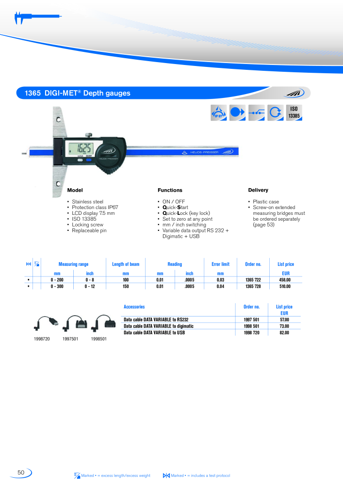 HELIOS - PREISSER Metrology Catalogue NO.: 2297 - Page 47