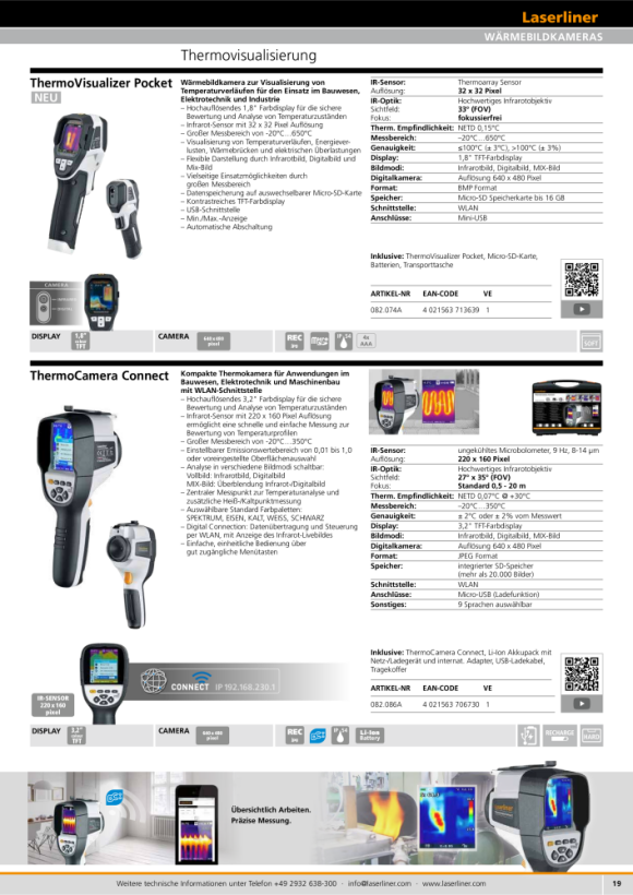 Laserliner ThermoCamera Connect (220*160) 082.086A