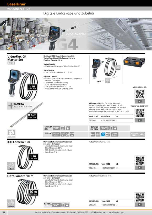 Laserliner UltraCamera G3 9*50 mm (10 m) 082.220A