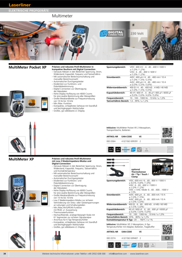 Laserliner CableTracer Pro (RECV+TX) 083.070A