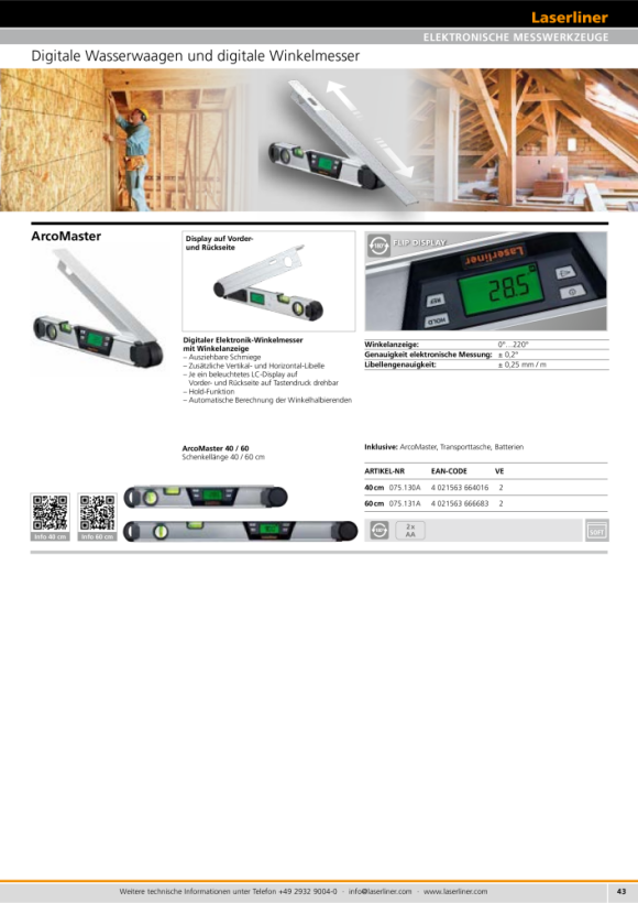 Laserliner DigiLevel Pro 80 (BLE) 081.272A