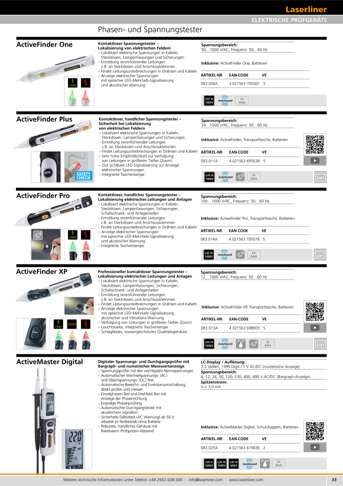 Laserliner Fachhandelprogramm NR.: 2313 - Seite 33