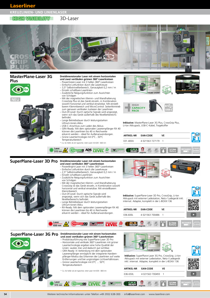 Laserliner Fachhandelprogramm NR.: 2313 - Seite 54