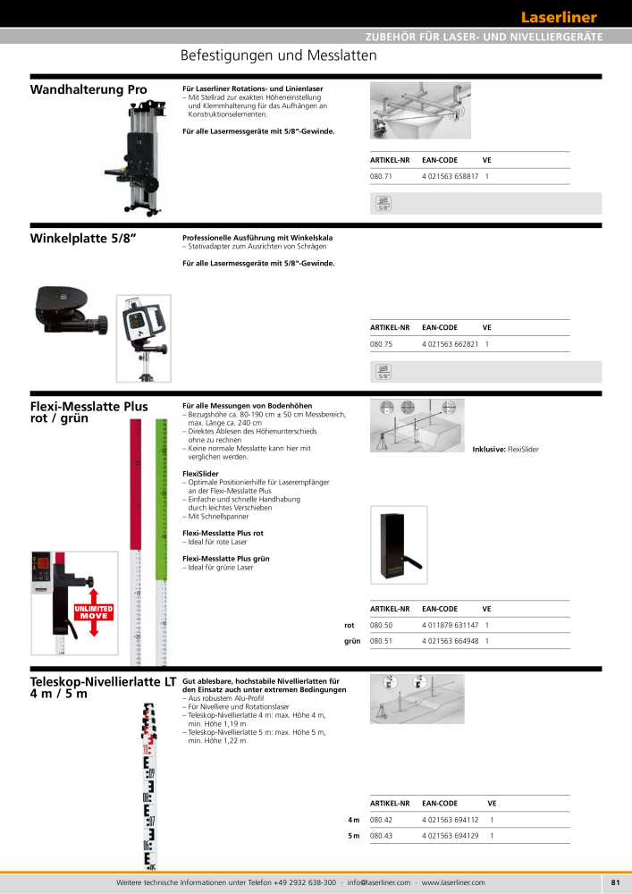 Laserliner Fachhandelprogramm NR.: 2313 - Seite 81