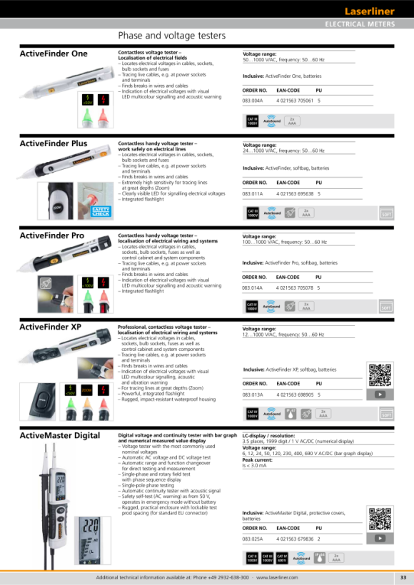 Laserliner ActiveFinder One 083.004A