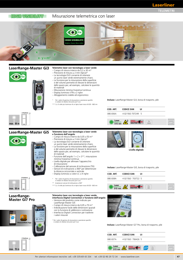 Laserliner Programma rivenditori specializzati NO.: 2325 - Page 47
