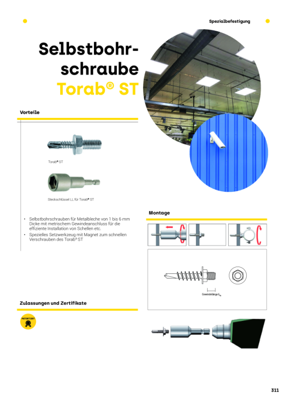 CELO Selbstbohrschraube m.Gewindeanschluss M6x60 - Apolo MEA 96319M6TRB