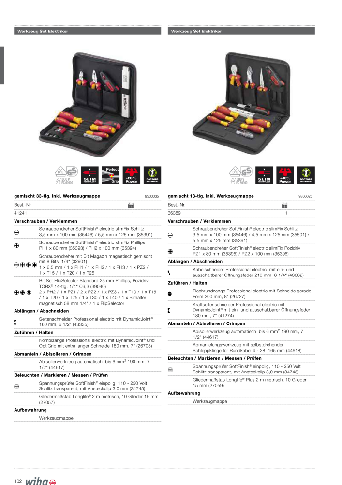Wiha Hauptkatalog NR.: 2373 - Side 102