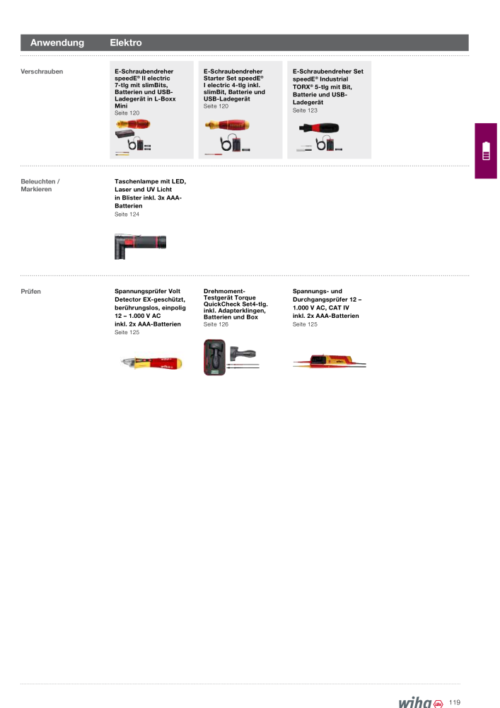 Wiha Hauptkatalog NR.: 2373 - Strona 119