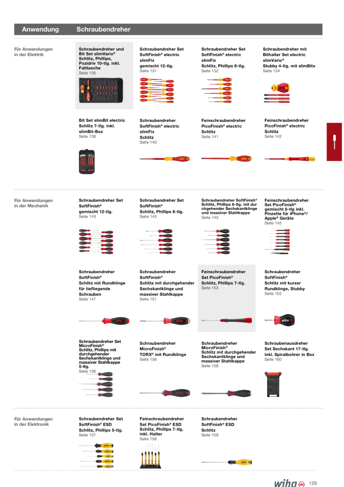Wiha Hauptkatalog NR.: 2373 - Pagina 129