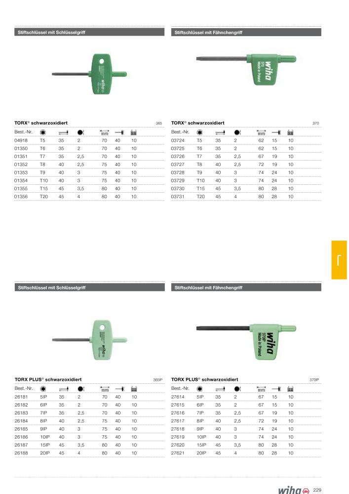 Wiha Hauptkatalog NR.: 2373 - Strona 229