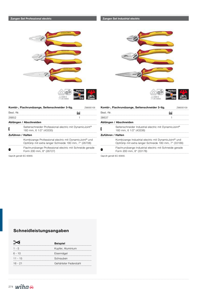 Wiha Hauptkatalog NR.: 2373 - Side 274