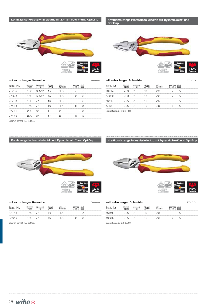 Wiha Hauptkatalog NEJ.: 2373 - Sida 278