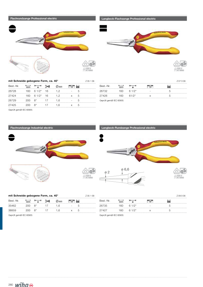 Wiha Hauptkatalog Č. 2373 - Strana 280