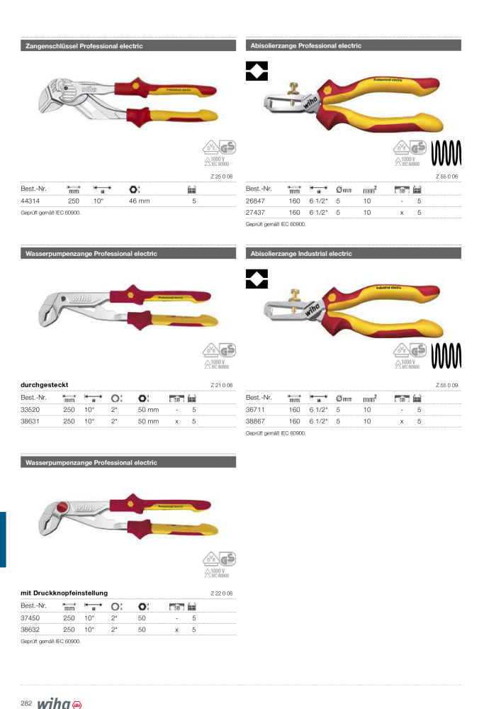 Wiha Hauptkatalog n.: 2373 - Pagina 282