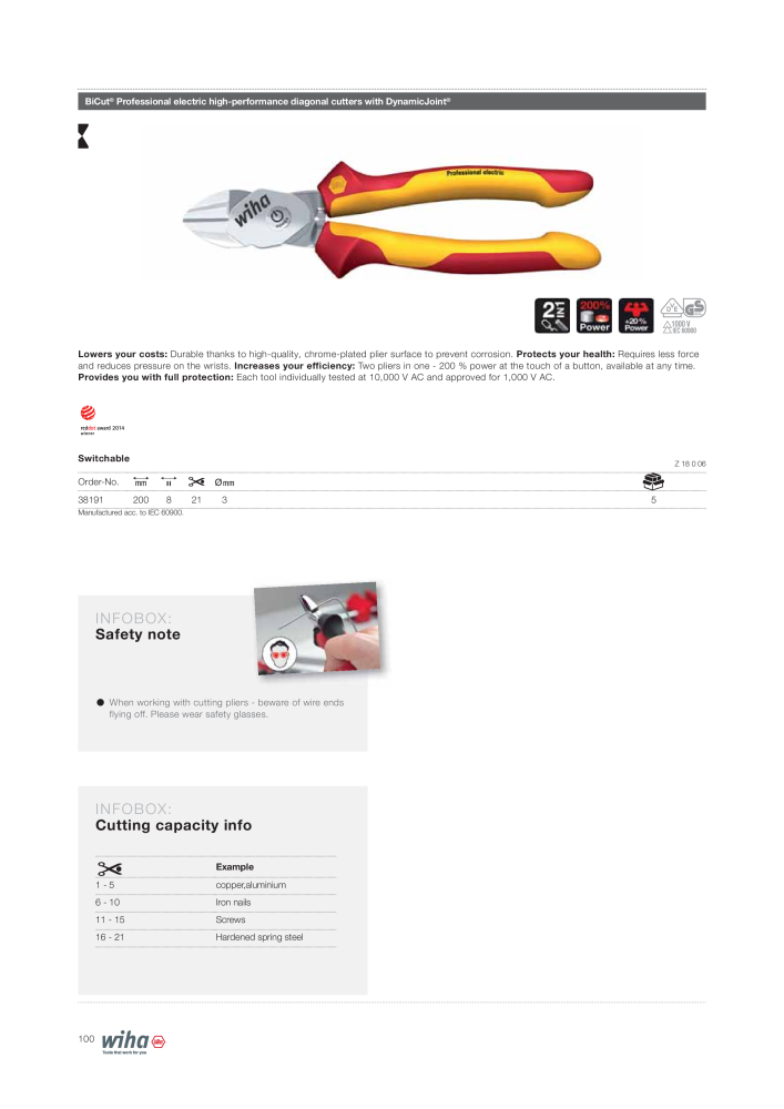 Wiha Tools for electricians NO.: 2376 - Page 100