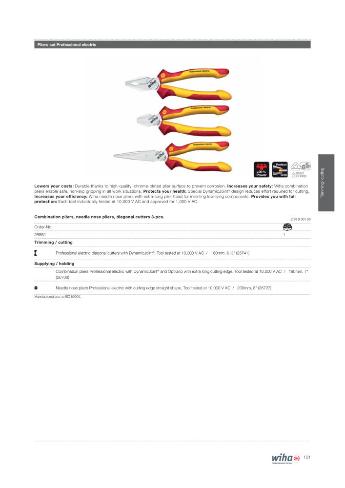 Wiha Tools for electricians NR.: 2376 - Side 101