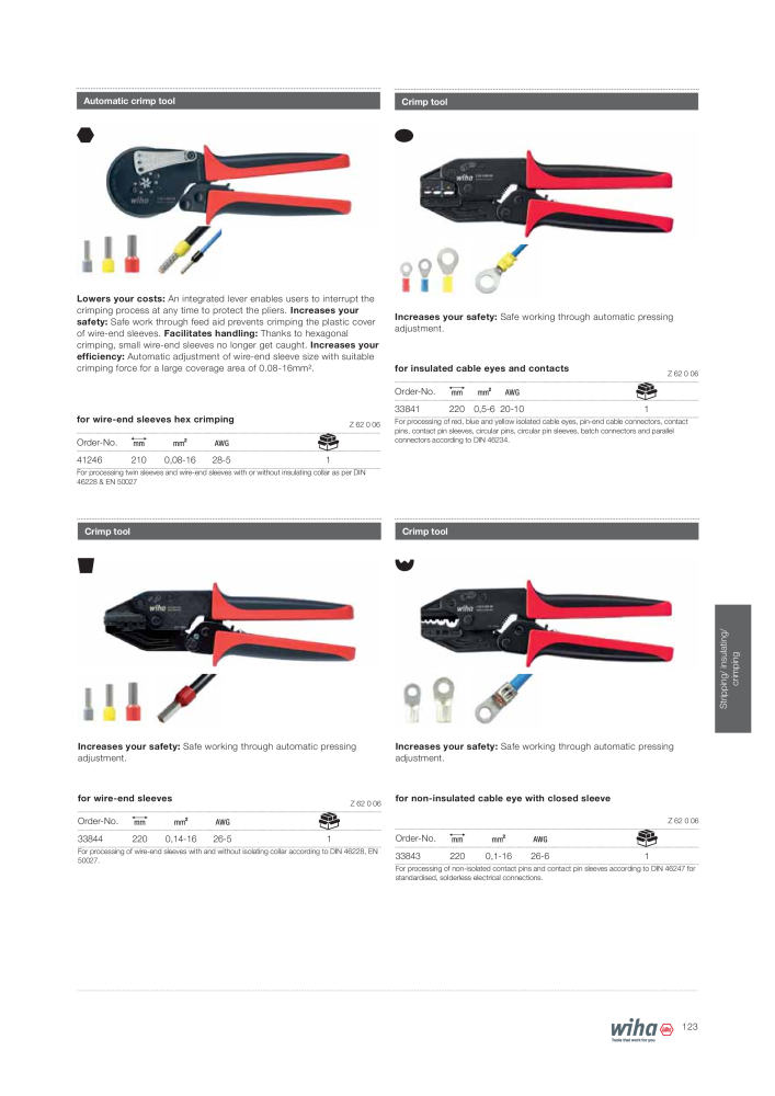 Wiha Tools for electricians NR.: 2376 - Side 123