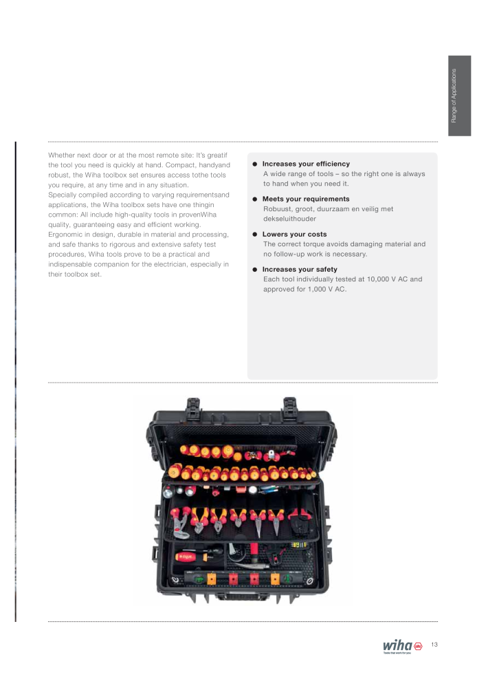 Wiha Tools for electricians n.: 2376 - Pagina 13