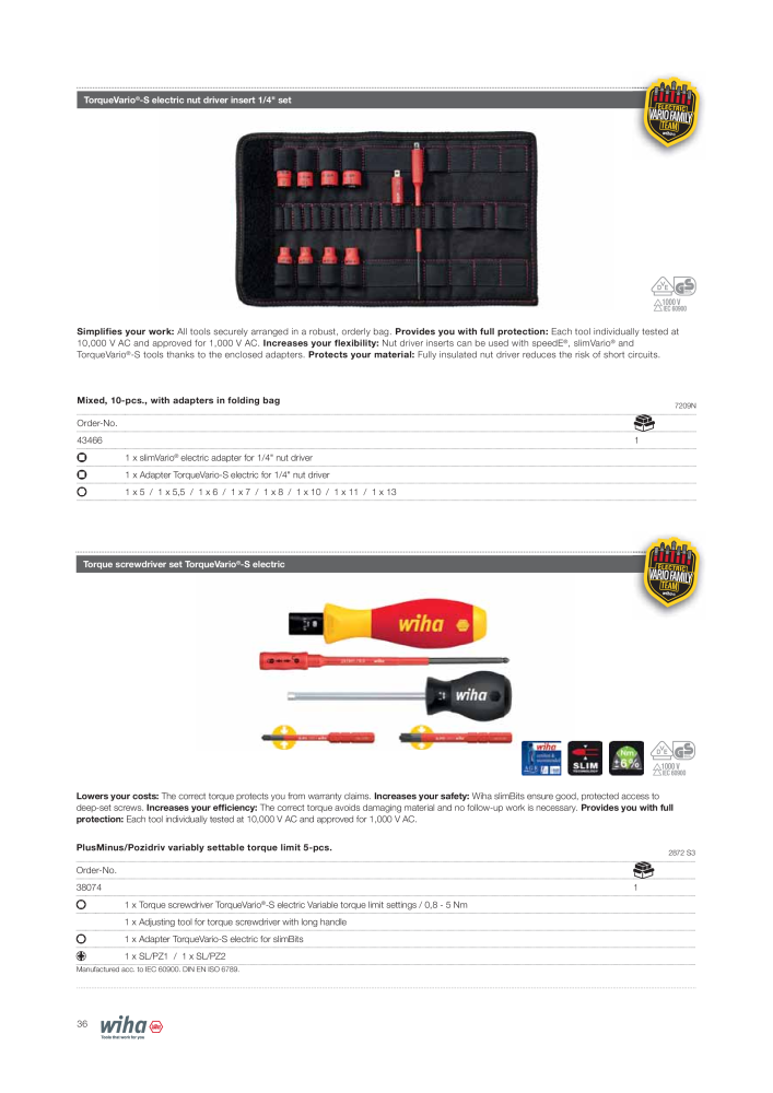 Wiha Tools for electricians NR.: 2376 - Strona 36