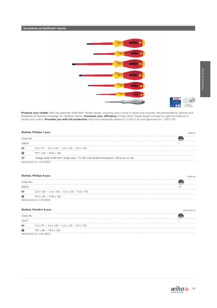 Wiha Tools for electricians Nº: 2376 - Página 65