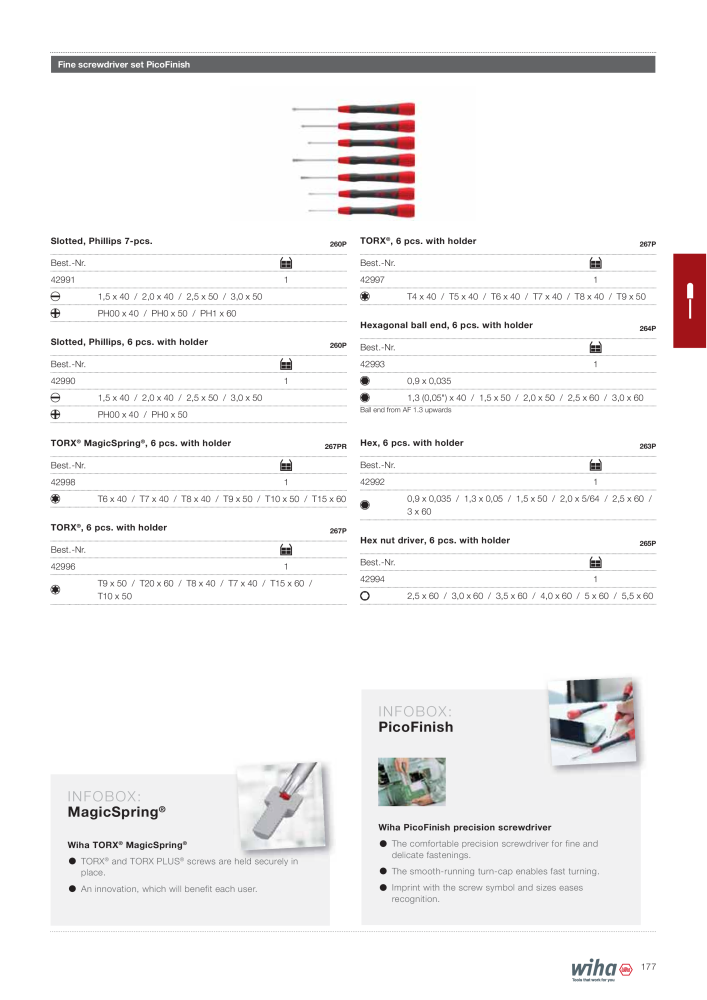 Wiha Main catalogue n.: 2381 - Pagina 177