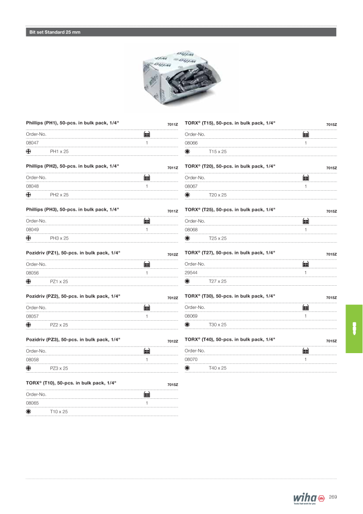 Wiha Main catalogue NR.: 2381 - Side 269