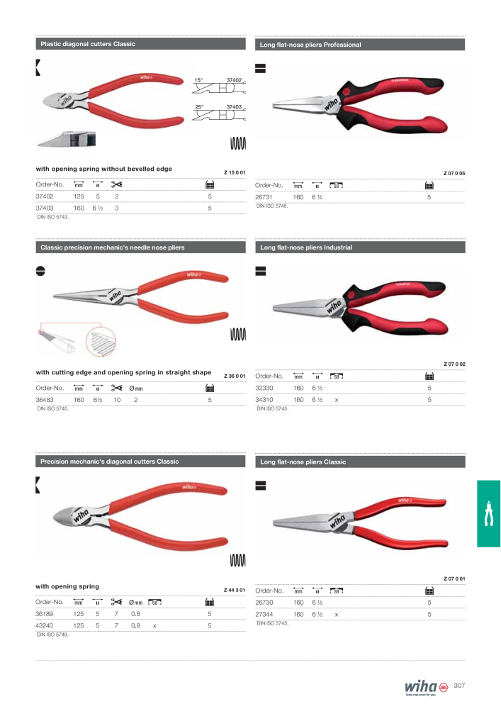 Wiha Main catalogue NR.: 2381 - Side 307