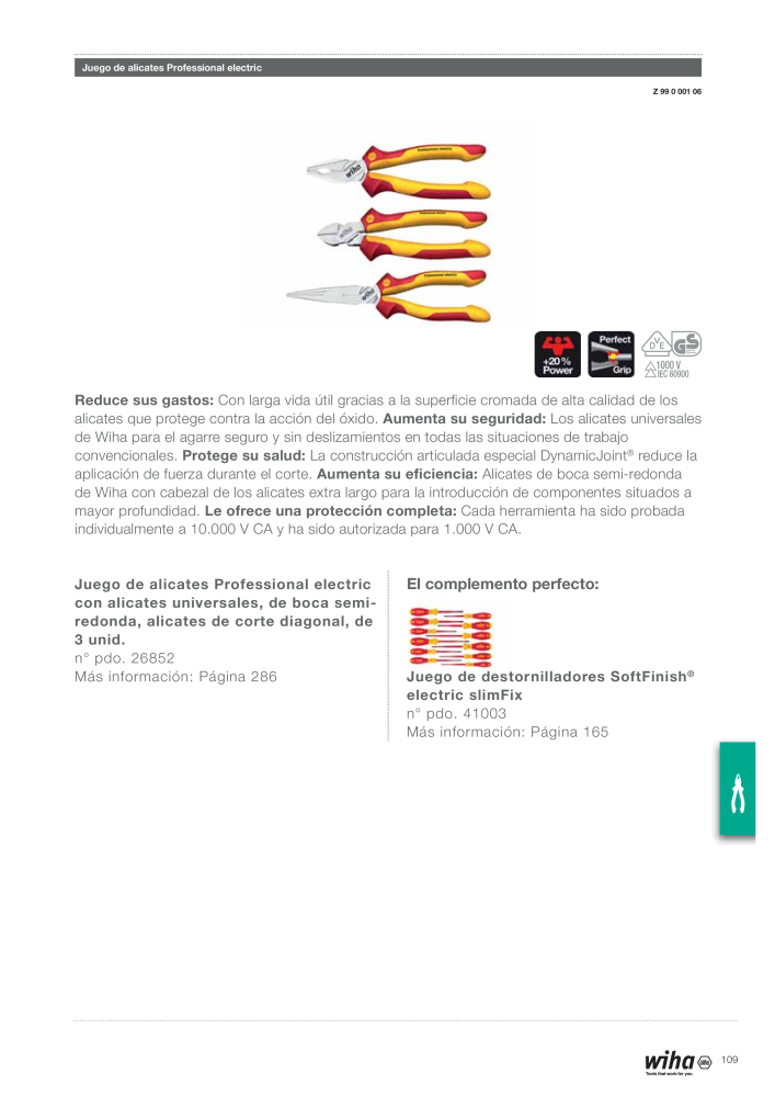 Wiha Catálogo principal NR.: 2385 - Side 109