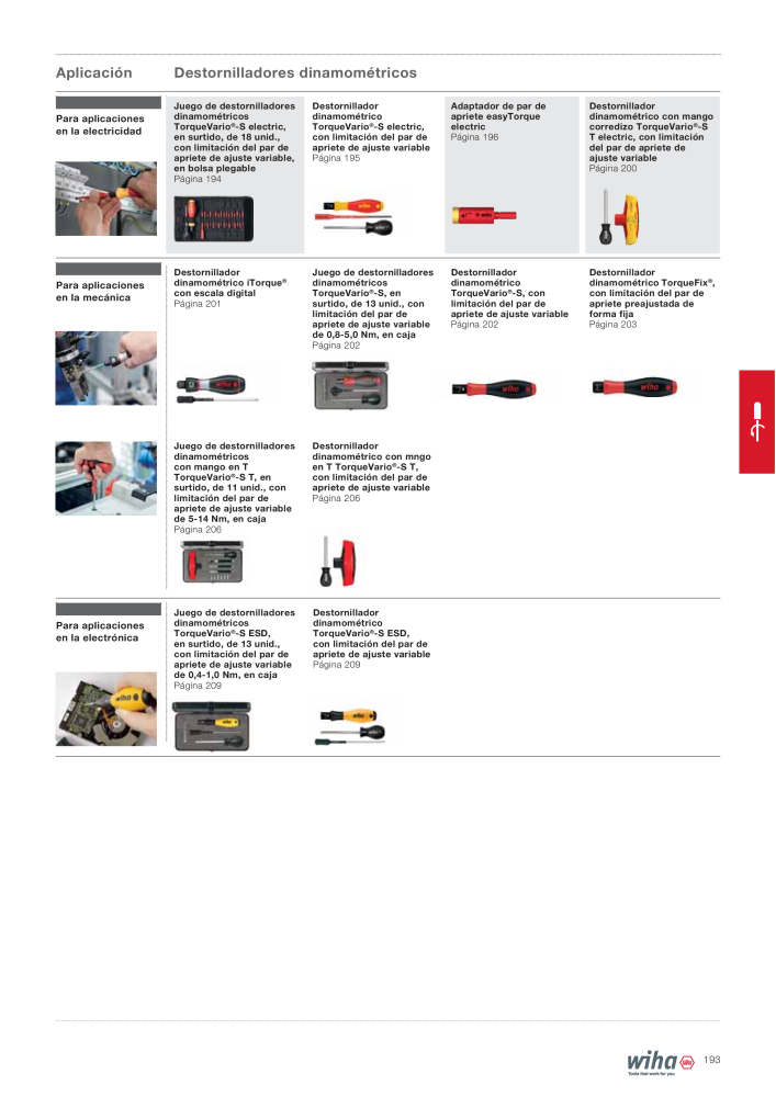 Wiha Catálogo principal NR.: 2385 - Seite 193