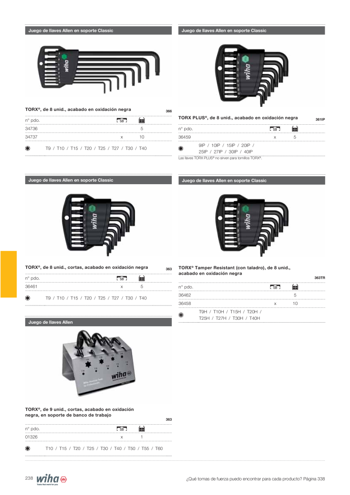Wiha Catálogo principal NR.: 2385 - Side 238