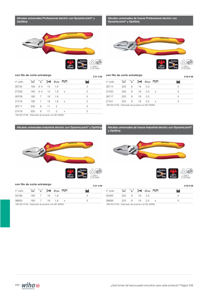 Wiha Catálogo principal NR.: 2385 - Side 290
