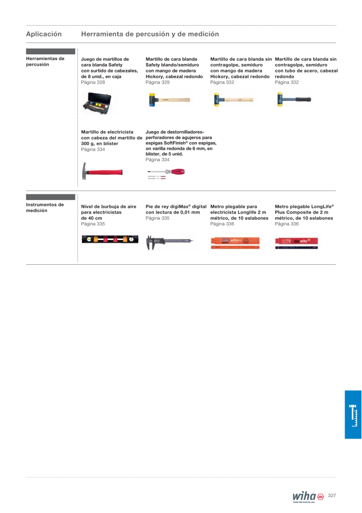 Wiha Catálogo principal NR.: 2385 - Side 327