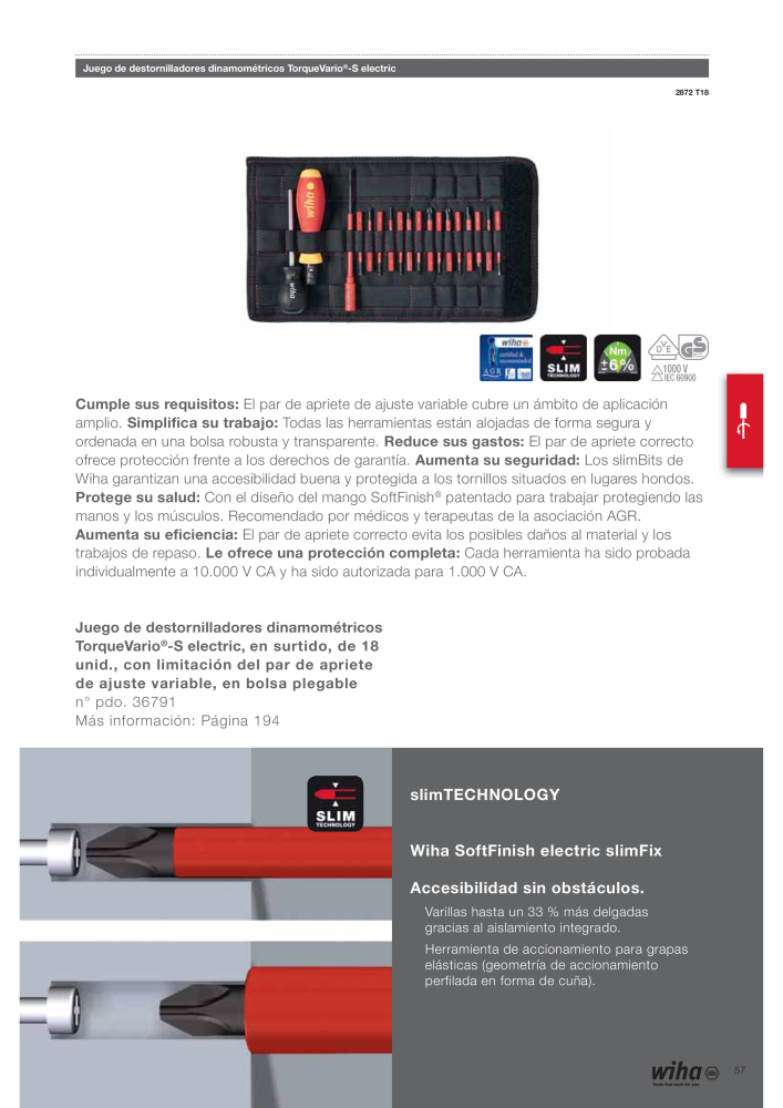 Wiha Catálogo principal NR.: 2385 - Side 57