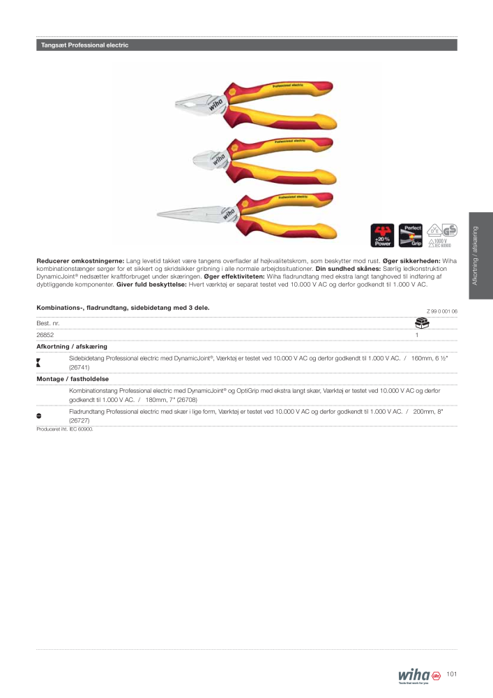 Wiha - værktøj til elektrikere NR.: 2386 - Pagina 101