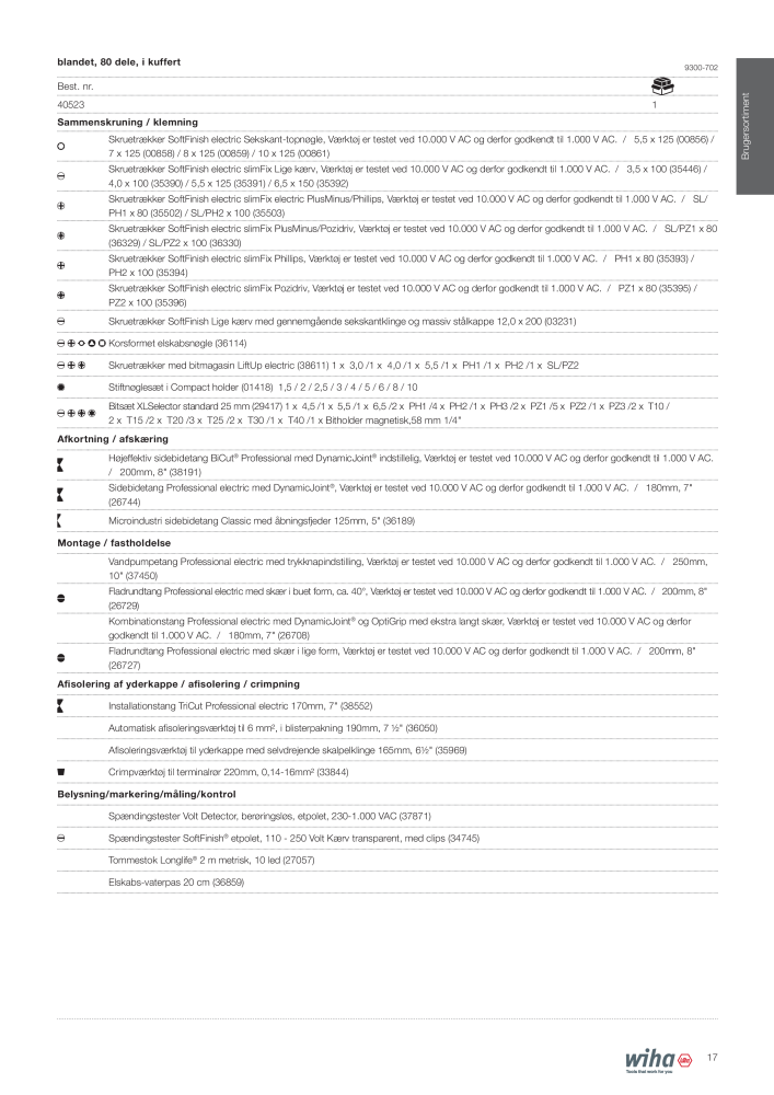 Wiha - værktøj til elektrikere NR.: 2386 - Side 17