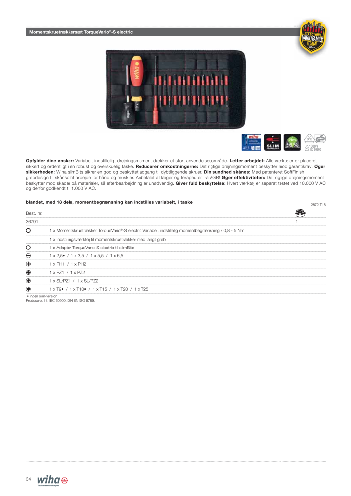 Wiha - værktøj til elektrikere Nb. : 2386 - Page 34